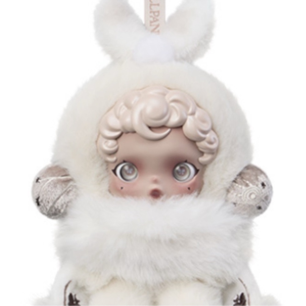 SkullPanda l'impressionnisme mist Adorable White Plush Doll
